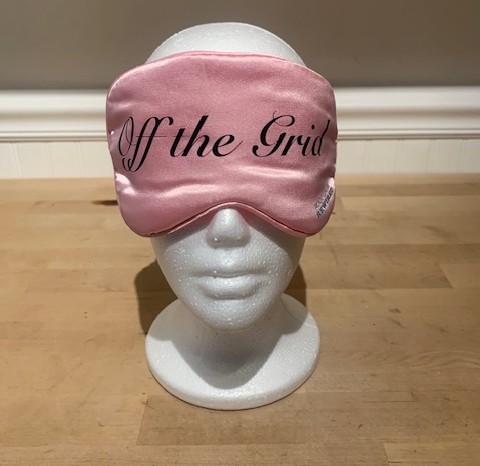 off the grid pink silk eyemask