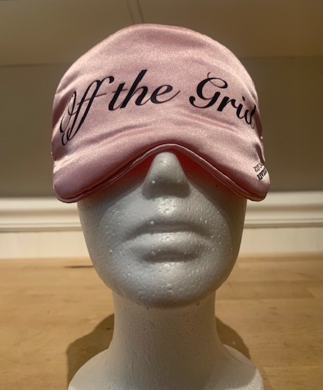 off the grid pink silk eyemask closeup