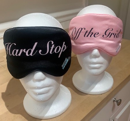 pink and black eyemask